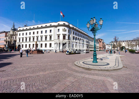 Hessischen Staat Parlament, Landtag, Touristenzug vor dem Gebäude, Wiesbaden, Hessen, Deutschland Stockfoto