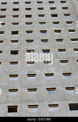 Unité d ' Habitation, Wohneinheit, entworfen von dem Architekten Le Corbusier, Firminy, Rhône-Alpes, Frankreich Stockfoto