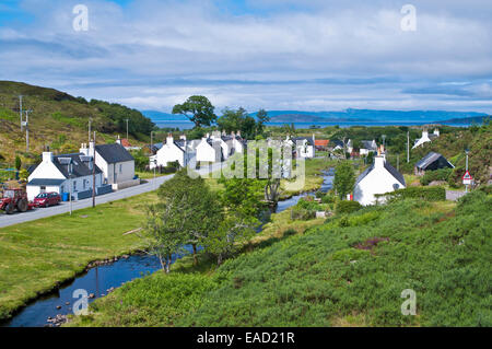 Die kleine Landwirtschaft Weiler Duirinish zwischen Kyle of Lochalsh und Plockton, Wester Ross, Schottisches Hochland, Schottland, Vereinigtes Königreich Stockfoto