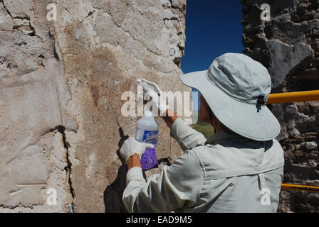 Fort Craig erfährt Restaurierung Stockfoto