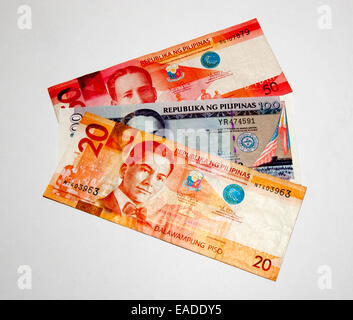 Philippinen-Banknoten Stockfoto