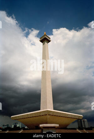 National Monument der Unabhängigkeit in Merdeka Square in Jakarta auf Java in Indonesien in Südostasien im Fernen Osten. Tourismus touristische Site Reisen Stockfoto