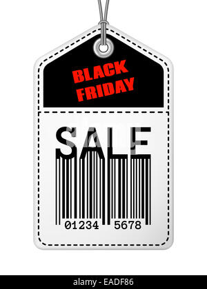 Vintage Black Friday Sale-Tag Stockfoto