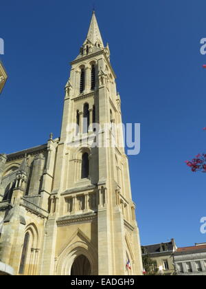 Die Kirche Notre-Dame in Bergerac, Bordeaux, Frankreich Stockfoto