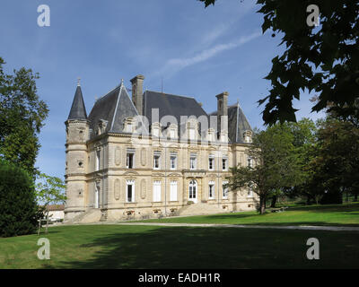 Schloss Rousseau de Sipian am Valeyrac in der Region Bordeaux, Frankreich Stockfoto