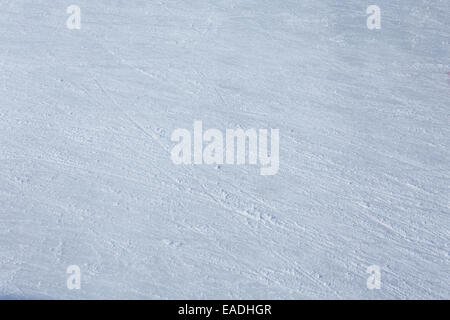 Eisbahn Oberfläche abstrakten Hintergrund mit Trace Schlittschuhe Stockfoto