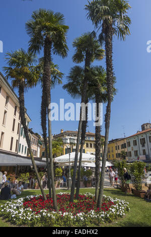 Sirmione am Gardasee, Gardasee, Brescia, Lombardei, Italien, Sirmione Stockfoto