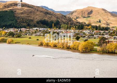 Lake Wakatipu, Frankton Stockfoto