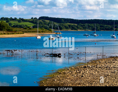 Blick über Carsington Wasser ein Reservoir von Severn Trent Water in der Nähe von Wirksworth in Derbyshire Dales England Großbritannien betrieben Stockfoto