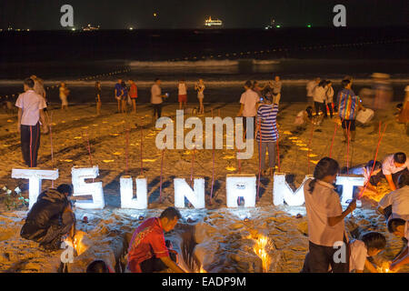 Tsunami Memorial, 26. Dezember, Patong Beach, Phuket, Thailand Stockfoto