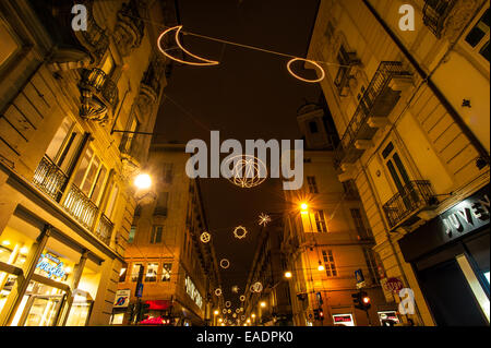 Turin, Italien. 12. November 2014. Italien Piemont Turin "Luci d' in Via Garibaldi - Palomar - von Giulio Paolini Credit: wirklich Easy Star/Alamy Live News Stockfoto