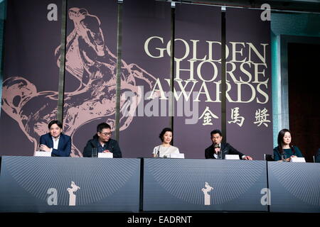 Aaron Kwok besucht den 51. golden Horse Award als Richter in Taipei, Taiwan, China am 12. November 2014. Stockfoto