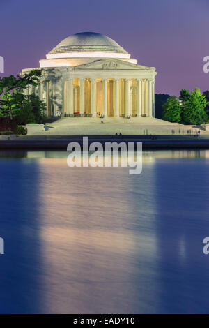 Thomas Jefferson Memorial ist ein presidential Memorial in Washington, D.C., Thomas Jefferson, eine amerikanische Gründung gewidmet Stockfoto