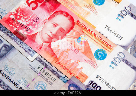 Philippinen-Banknoten Stockfoto