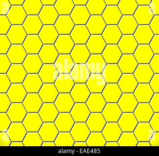Abstrakte gelbe Waben Musterdesign Abbildung. Stockfoto