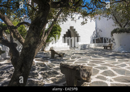 Olivengarten, Salvador Dali, Port Lligat, Cap de Creus, Costa Brava, Girona, Spanien, Katalanien, Portlligat Stockfoto