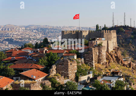 Burg von Ankara Kalesi, Ankara, Zentral-Anatolien Region, Anatolien, Türkei Stockfoto