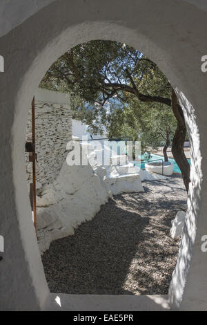 Olivengarten, Salvador Dali, Port Lligat, Cap de Creus, Costa Brava, Girona, Spanien, Katalanien, Portlligat Stockfoto