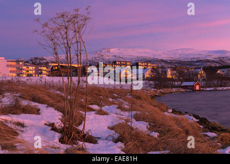Abend in Tromsø Stockfoto