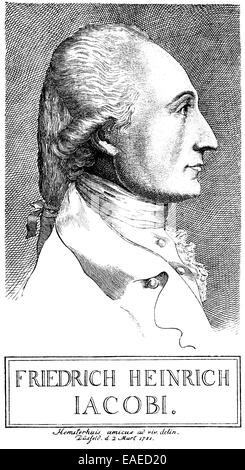 Friedrich Heinrich Jacobi, 1743-1819, ein deutscher Philosoph, Jurist, Geschäftsmann und Schriftsteller, Portait von Friedrich Heinrich Jac Stockfoto