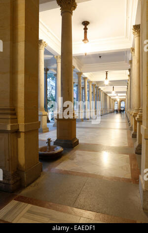 Mühlenkolonnade, Karlovy Vary Carlsbad Karlsbad Tschechische Republik Europa öffentlichem Grund Stockfoto