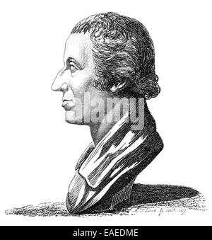 August Friedrich Ferdinand von Kotzebue, 1761-1819, ein deutscher Dramatiker, Schriftsteller und russischen Generalkonsul, Porträt von Augus Stockfoto