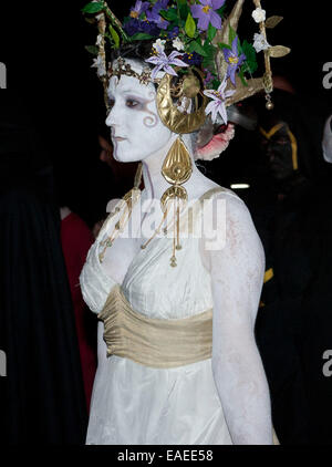 am 30. April Beltane Edinburgh Feuerfestival Prozession in Calton Hill, Edinburgh, Beltane, Beltane Fire Festival Beltane Feuer, Stockfoto