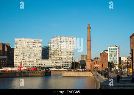 Liverpool Stadtbild von Albert Dock Bereich, Merseyside, England UK Stockfoto