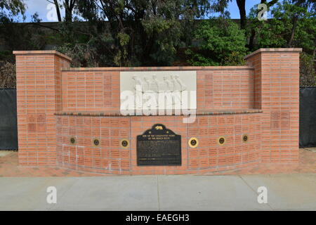 Beach Boys-Memorial von wo sie bei Hawthorne County, Los Angeles erhoben wurden. Stockfoto