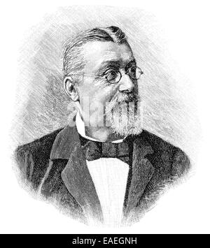 Porträt von Joseph Victor von Scheffel, 1826-1886, ein deutscher Dichter und Schriftsteller, Porträt von Joseph Victor von Scheffel, 1826-1 Stockfoto