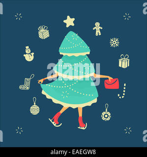 Weihnachtskarte Stockfoto