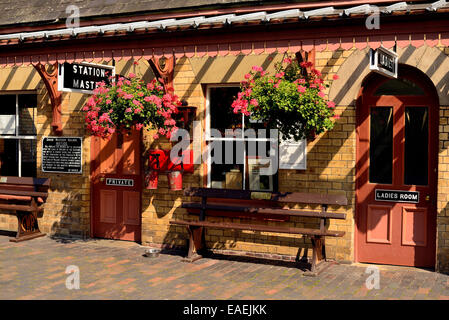 Gebäude am Arley auf die Severn Valley Railway Station. Stockfoto