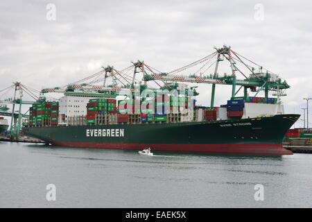 Eine Fracht-terminal im Hafen von Los Angeles Stockfoto