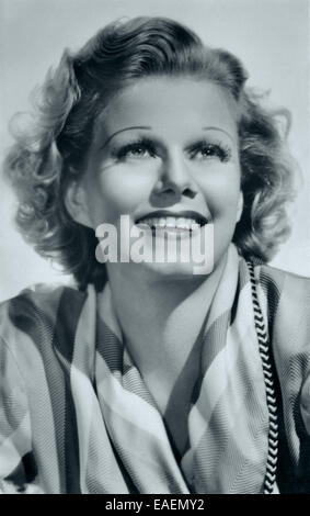 Jean Harlow von einer 1930er Jahre Ross Verlag Karte Stockfoto