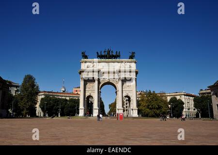 Arco della Pace (Arch of Peace), in Simplon quadratisch Stockfoto