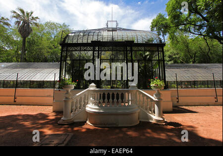Gewächshaus der "Jardin Botanico Carlos Thays'' im Stadtteil Palermo. Buenos Aires, Argentinien. Stockfoto