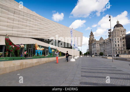 LIVERPOOL, Vereinigtes Königreich - 10. Juni 2014: The Museum of Liverpool, die 2011 in einem brandneuen Gebäude in Liverpool eröffnet Stockfoto