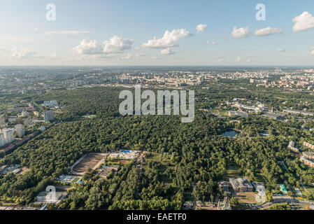 Ostankino-Turm ist ein Fernseher und Radio Tower in Moskau Stockfoto