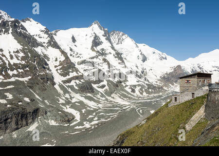 Berghütte Haus in den Bergen der Großglockner Gruppe Stockfoto