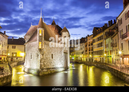 Palais de l'Île, Annecy, Rhône-Alpes, Frankreich Stockfoto