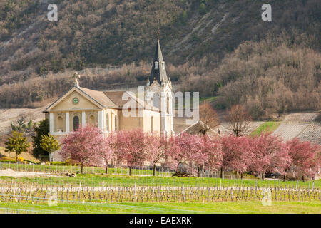 Kirche von Chignin, Savoie, Frankreich Stockfoto