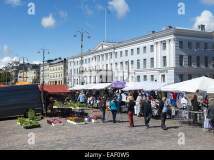 Helsinki-Marktplatz eine Outdoor-Harbourside Markt ist geöffnet das ganze Jahr in Helsinki, Finnland Stockfoto