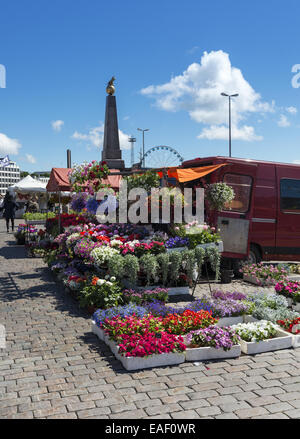 Helsinki-Marktplatz eine Outdoor-Harbourside Markt ist geöffnet das ganze Jahr in Helsinki, Finnland Stockfoto