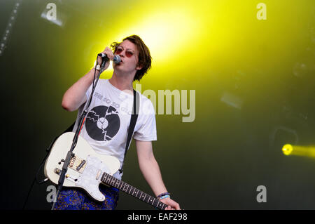 BENICASIM, Spanien - Juli 21: Palma Veilchen Band konzertante Aufführung beim FIB (Festival Internacional de Benicassim) 2013 Festival. Stockfoto