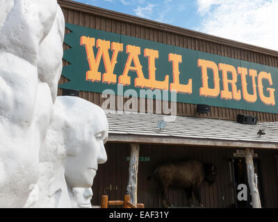 Wand-Medikament Hinterhof, South Dakota, USA Stockfoto