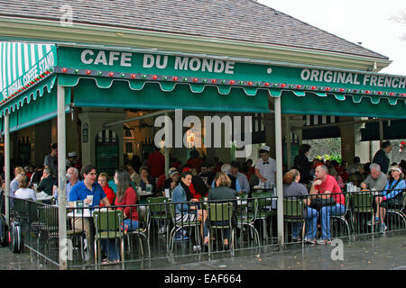 Cafe du Monde, New Orleans, Louisiana Stockfoto