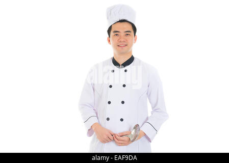 asiatischen männlichen Chef in uniform Stockfoto