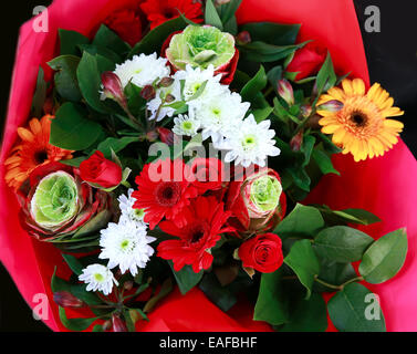 Schöner Blumenstrauß im shop Stockfoto