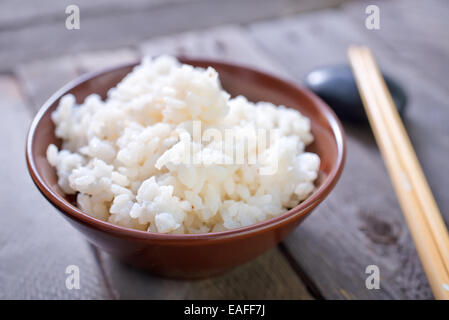 gekochter Reis Stockfoto