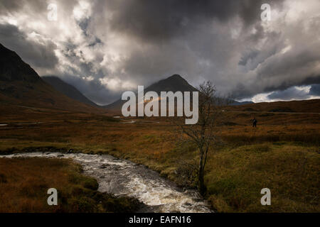 Glen Coe-Gebirge in Schottland Stockfoto